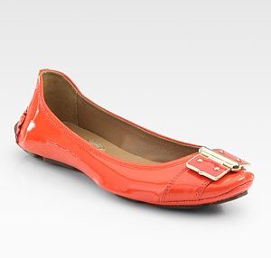 Elie Tahari Manuella Patent Leather Ceramic-Detail Drivers