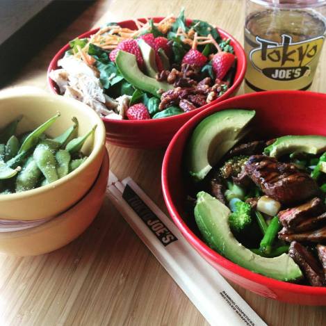 Dishes at Tokyo Joe's